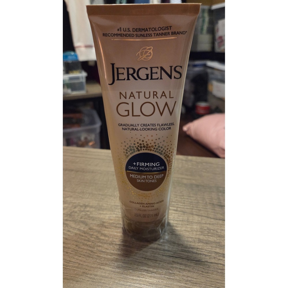 Jergens Natural Glow Firming Daily Moisturizer Medium to Deep Tanner 7.5oz